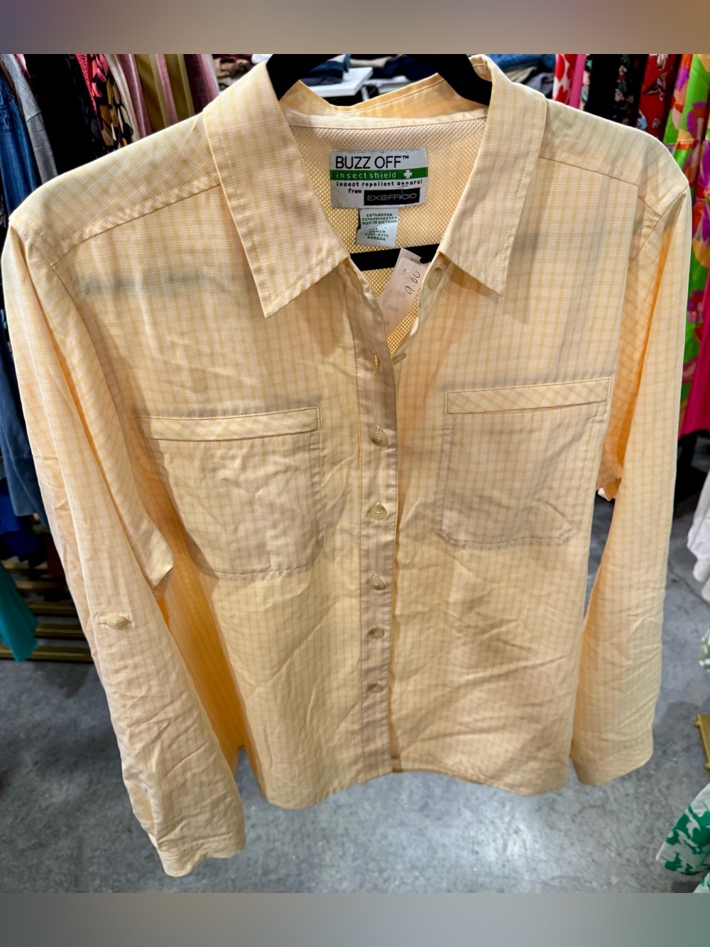 Women's Pale Yellow Button-Down Shirt